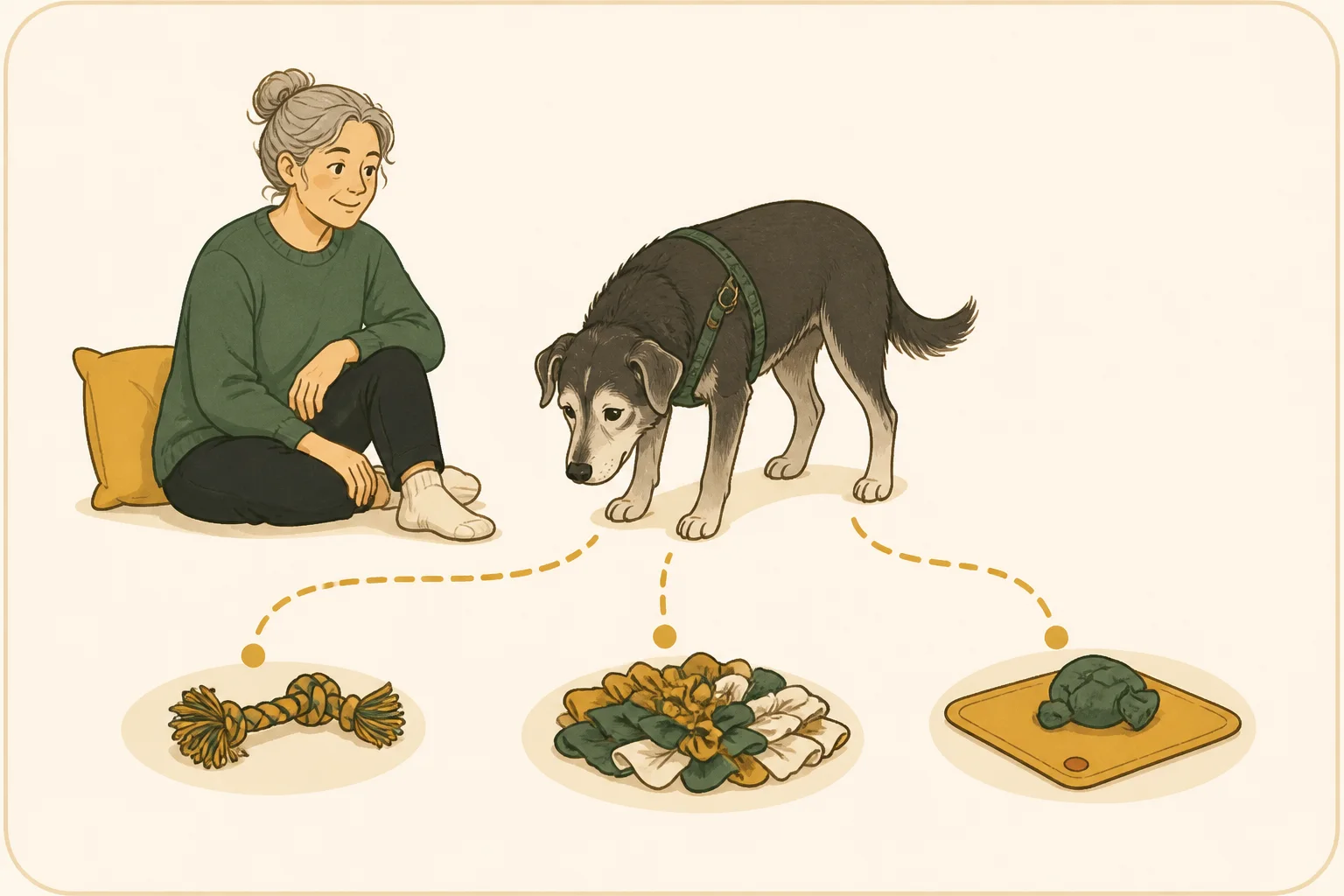 Senior Dog Enrichment: 12 Easier Ideas